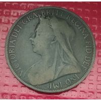 Великобритания 1 пенни 1900 г. #40506