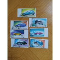 Монголия серия марок 1989 г. Автомобили.