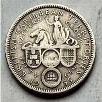 Карибские острова (Карибы) (Британская Карибская территория) 50 центов 1955 г.