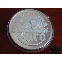 10 Евро, серебро 999, в капсуле. 1997 год. Серия: Банкноты стран Европы. Франция. Proof!