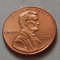 1 цент США 2007 г., AU