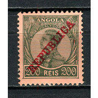 Португальские колонии - Ангола - 1912 - Король Мануэл II 200R - [Mi.111] - 1 марка. MH.  (Лот 77EA)-T2P26