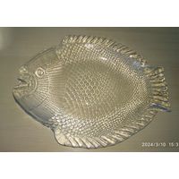 Блюдо фигурное "Рыба", стекло, Pasabahce Marine