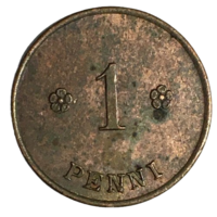 Финляндия 1 пенни, 1919