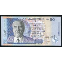 Маврикий 50 рупий 2001 г. P50b(1). Серия AL. UNC