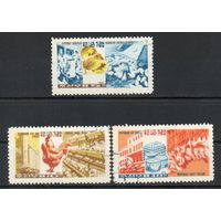 Птицеводство КНДР 1972 год серия из 3-х марок