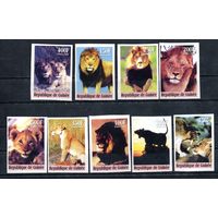 Львы Гвинея 2000 г. серия из 9 марок