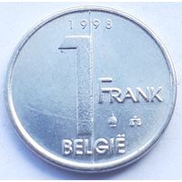 Бельгия 1 франк, 1998 (3-8-106)
