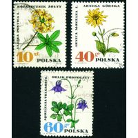 Растения, охраняемые в Польше 1967 год 3 марки