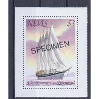 [2361] Невис 1980. Корабли.Парусники. НАДПЕЧАТКА. MNH