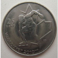 Канада 25 центов 2009 г. XXI зимние Олимпийские Игры, Ванкувер 2010. Конькобежный спорт