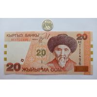 Werty71  Киргизия Киргизстан 20 сом 2002 UNC банкнота
