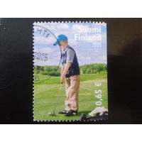 Финляндия 2005 игра в гольф, марка из блока
