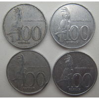 Индонезия 100 рупий 1999, 2001, 2002, 2003 гг. Цена за 1 шт. (g)