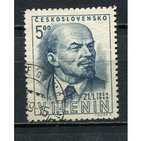 Чехословацкая Социалистическая Республика - 1949 - В. И. Ленин 5Кс - [Mi.563] - 1 марка. Гашеная.  (Лот 84Fy)-T25P37