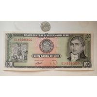 Werty71 Перу 100 Солей 1974 aUNC банкнота