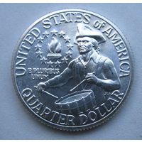 США 25 центов 1976, серебро (квотер) .36-13
