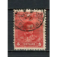 Боливия - 1899/1901 - Генерал Сукре 5С - [Mi.61] - 1 марка. Гашеная.  (Лот 17CN)