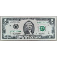 США.2 доллара 2003г.H