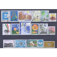 [2779] Италия после 1990 года. 17 гашеных марок.