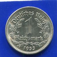 Германия 1 марка , рейхсмарка 1933 F