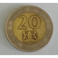 Кения 20 шиллингов, 1998 (1-3-36)