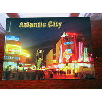 С005-3096 Открытка Atlantic City New Jersey США Конец 1990-х – начало 2000-х Подписана