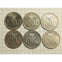 Индонезия 1000 рупий 2010 цена за монету