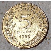 Франция 5 сантимов, 1986 (14-9-23)