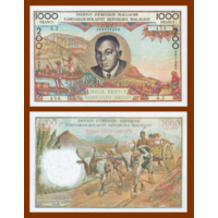[КОПИЯ] Мадагаскар 1000 франков 1963 с водяным знаком