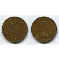 Новая Зеландия. 1 пенни (1958)