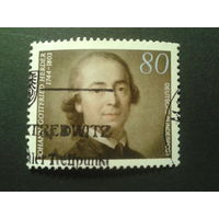 Германия 1994 писатель,философ и теолог Михель-0,7 евро гаш.