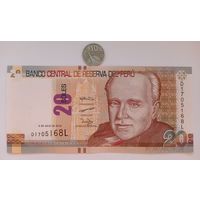 Werty71 Перу 20 солей 2018 UNC банкнота
