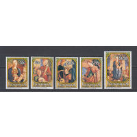 Живопись. Религия. Пенрин. 1993. 5 марок (полная серия). Michel N 554-558 (18,0 е).
