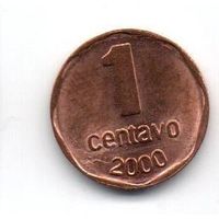 РЕСПУБЛИКА АРГЕНТИНА. 1 СЕНТАВО 2000