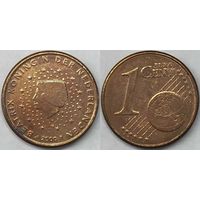 1 евроцент Нидерланды 2000г