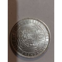 Монета 10 крон серебро 1918-1928