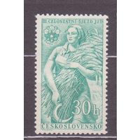 ЧССР ЧЕХОСЛОВАКИЯ 1953 Ми 806-807 Механизация сельского хозяйства Тракторы ** 1953-05-08\\9