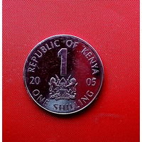 80-07 Кения, 1 шиллинг 2005 г.