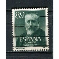 Испания - 1954 - День почтовой марки. Марселино Менендес-и-Пелайо - ученый - [Mi. 1038] - полная серия - 1 марка. Гашеная.  (LOT DY34)-T10P10