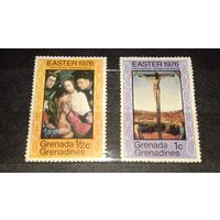 Гренада и Гренадины 1976 Живопись Религия 2 чистые марки