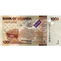 Уганда 1000 шиллингов образца 2015 года UNC p49d