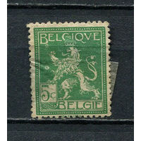 Бельгия - 1912 - Герб 5С - (есть тонкое место) - [Mi.91] - 1 марка. MH.  (Лот 11Dv)