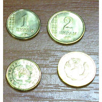 Таджикистан. 1+2 дирама 2011 г. UNC