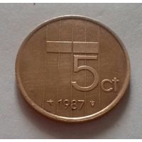 5 центов, Нидерланды 1987 г.