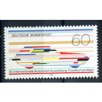 Германия (ФРГ) - 1983г. - Международная автомобильная выставка - полная серия, MNH с дефектом клея и отпечатком [Mi 1182] - 1 марка