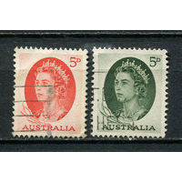 Австралия - 1963/1965 - Королева Елизавета II - [Mi. 329-330] - полная серия - 2 марки. Гашеные.  (LOT AJ9)