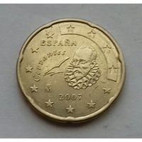20 евроцентов, Испания 2007 г.