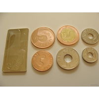 Галапагосские острова. набор 7 монет 1/4, 1/2, 1, 3, 5, 10, 25 песо 2008 - 2013 год