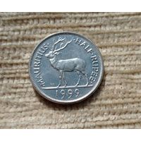 Werty71 Маврикий 1/2 рупии 1999